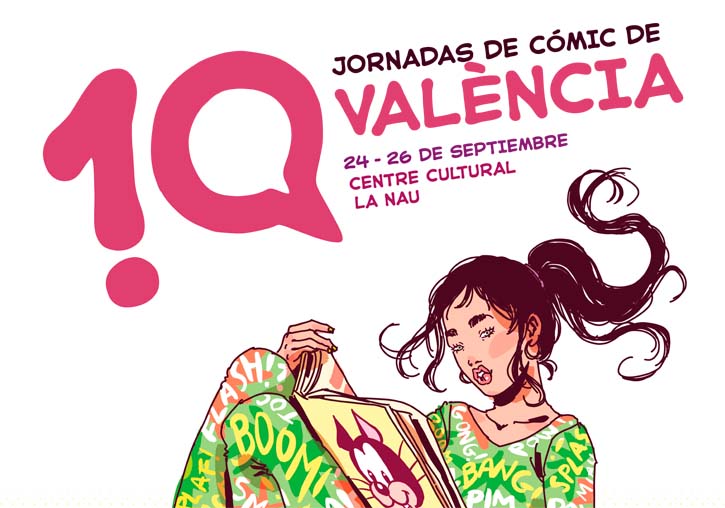 Cartell X Jornades Còmic de València. Maria Llovet 2021.